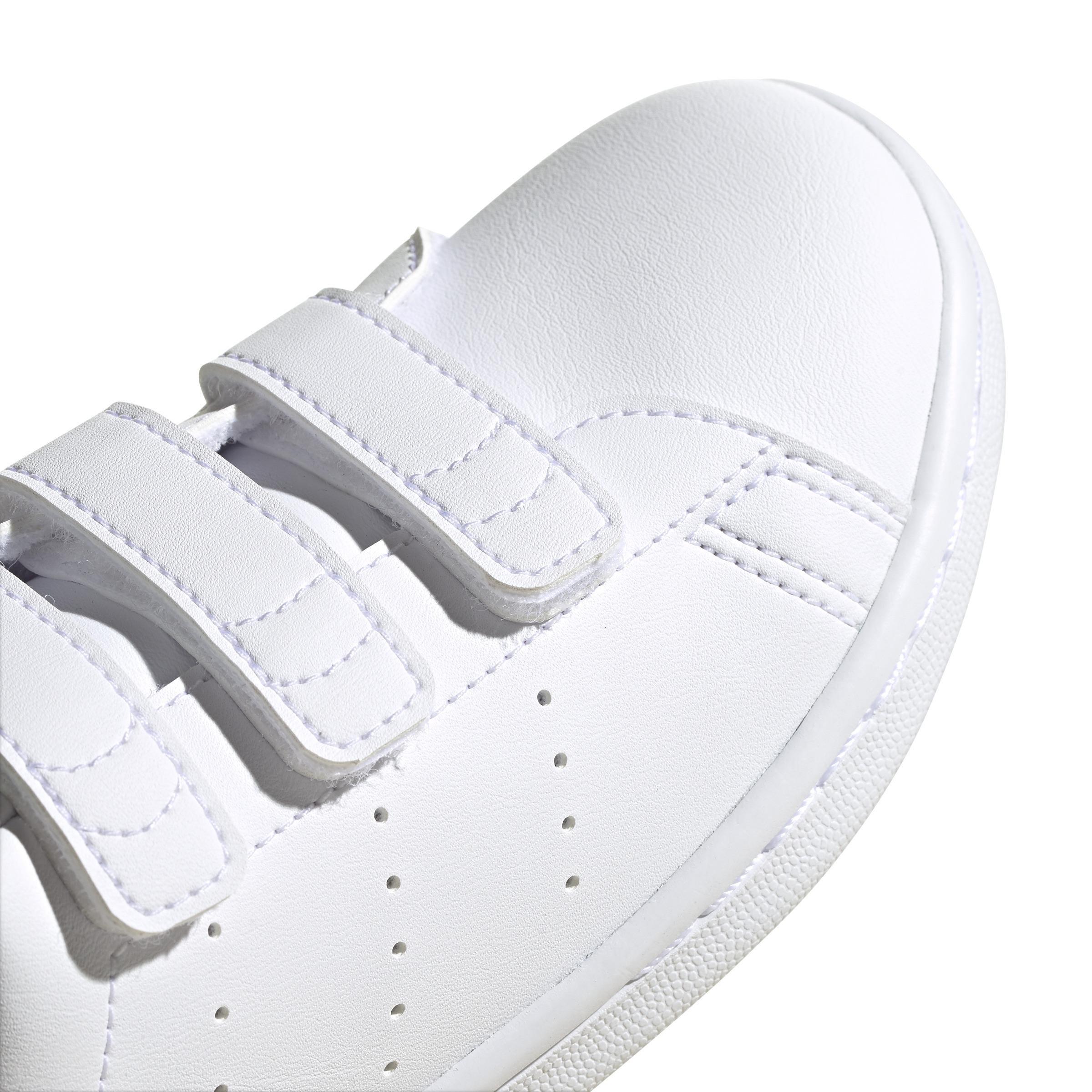 Unisex Kids Stan Smith Shoes, White, A701_ONE, large image number 4