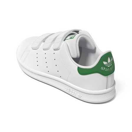 Unisex Kids Stan Smith Shoes, white, A701_ONE, large image number 8