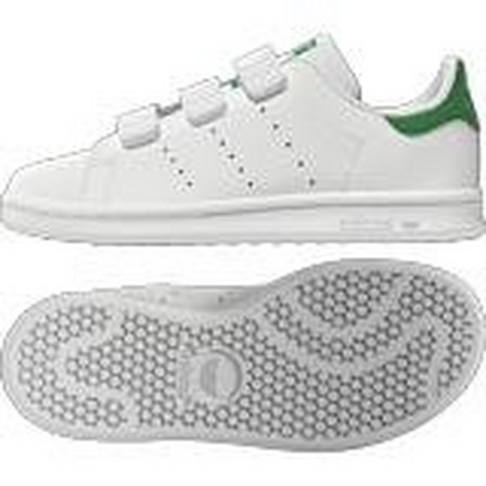Unisex Kids Stan Smith Shoes, white, A701_ONE, large image number 16
