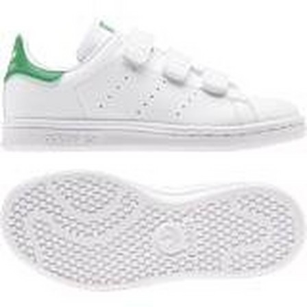 Unisex Kids Stan Smith Shoes, white, A701_ONE, large image number 35