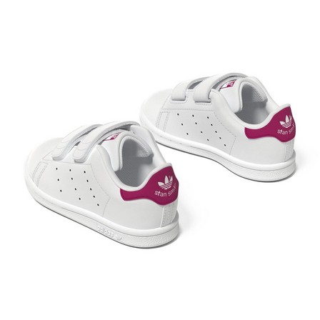 Baby Unisex Stan Smith Shoes, White, A701_ONE, large image number 5