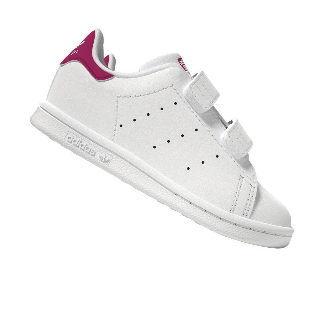 Kids Unisex Stan Smith Shoes, White, A701_ONE, large image number 10