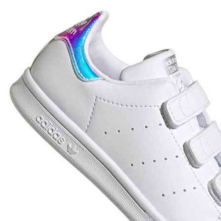 Unisex Kids Stan Smith Shoes Ftwr, White, A701_ONE, large image number 6