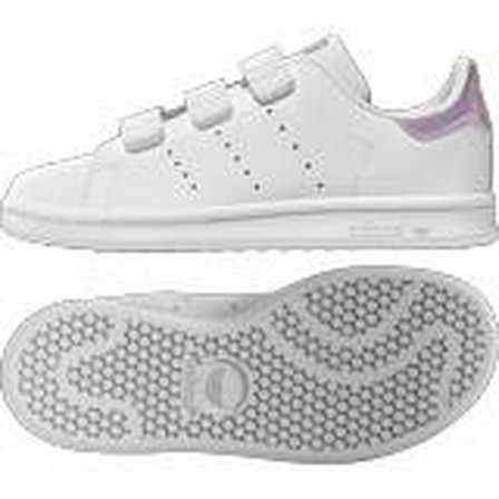 Unisex Kids Stan Smith Shoes Ftwr, White, A701_ONE, large image number 15
