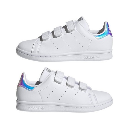 Unisex Kids Stan Smith Shoes Ftwr, White, A701_ONE, large image number 16