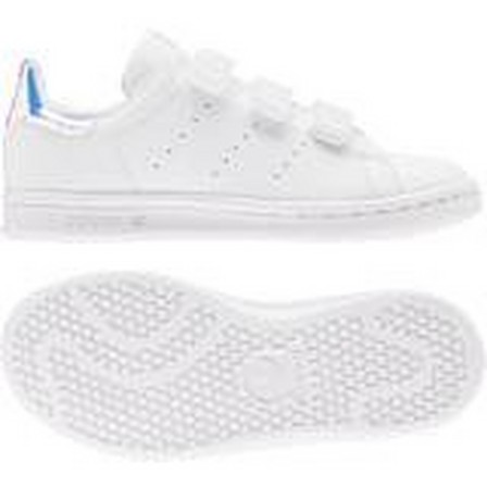 Unisex Kids Stan Smith Shoes Ftwr, White, A701_ONE, large image number 24