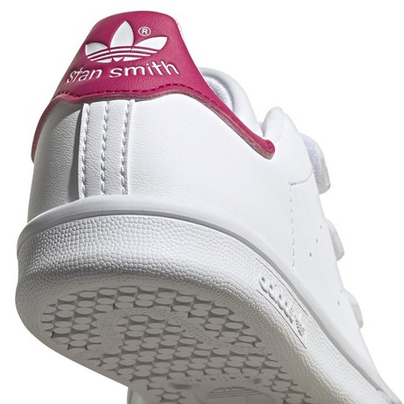 Unisex Kids Stan Smith Shoes, White, A701_ONE, large image number 7