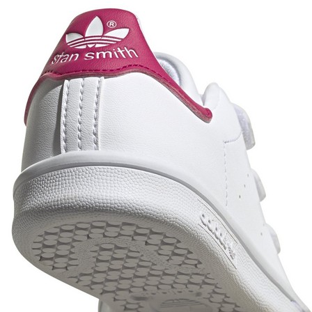 Unisex Kids Stan Smith Shoes, White, A701_ONE, large image number 8