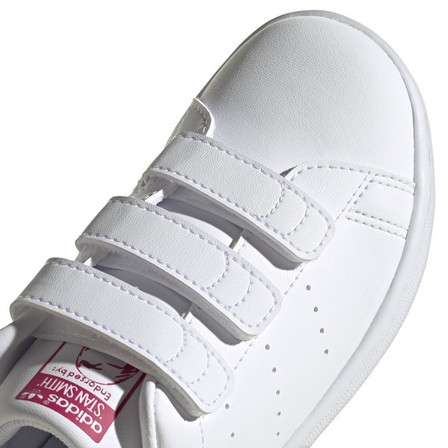 Unisex Kids Stan Smith Shoes, White, A701_ONE, large image number 9