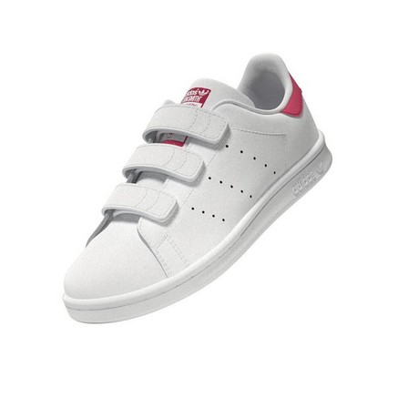 Unisex Kids Stan Smith Shoes, White, A701_ONE, large image number 12