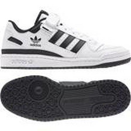 Mens Forum Low Shoes Ftwr, White, A701_ONE, large image number 26