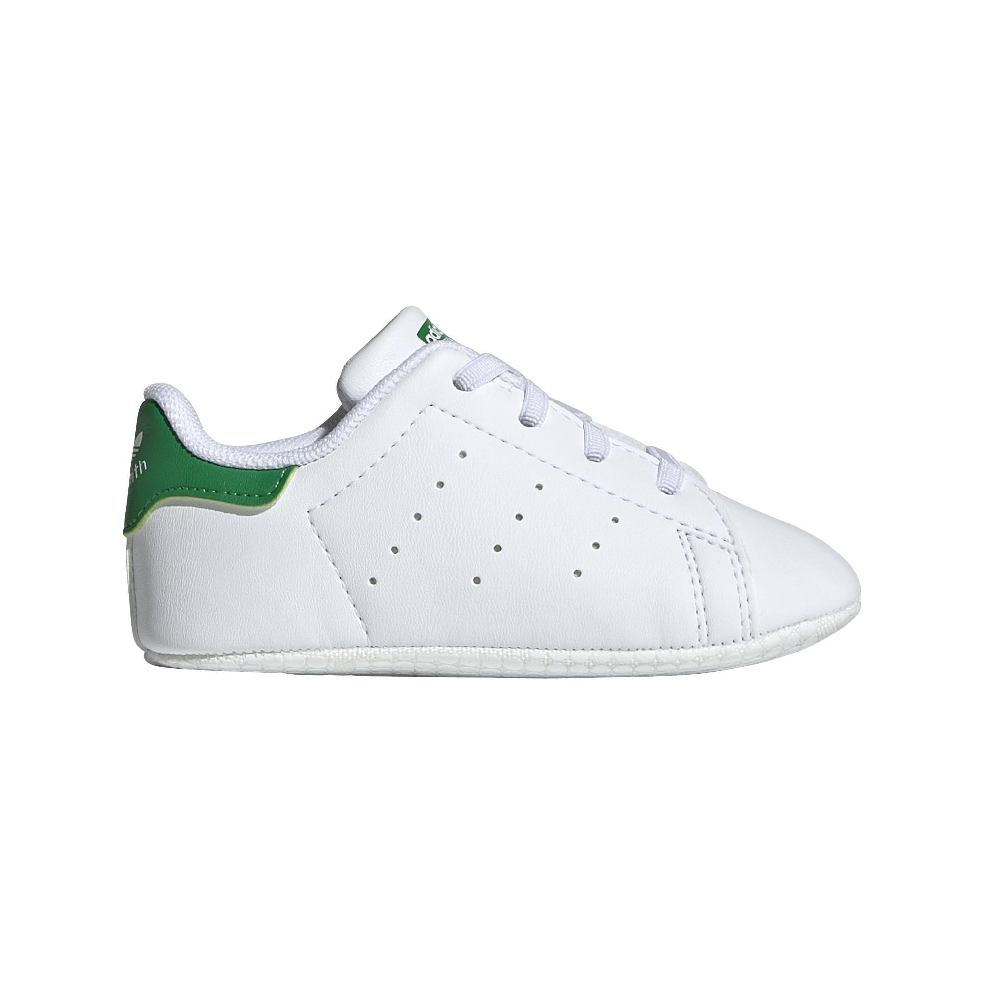 Unisex Stan Smith Crib Shoes, White, A701_ONE, large image number 0