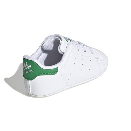 Baby Unisex Stan Smith Crib Shoes, White, A701_ONE, large image number 2