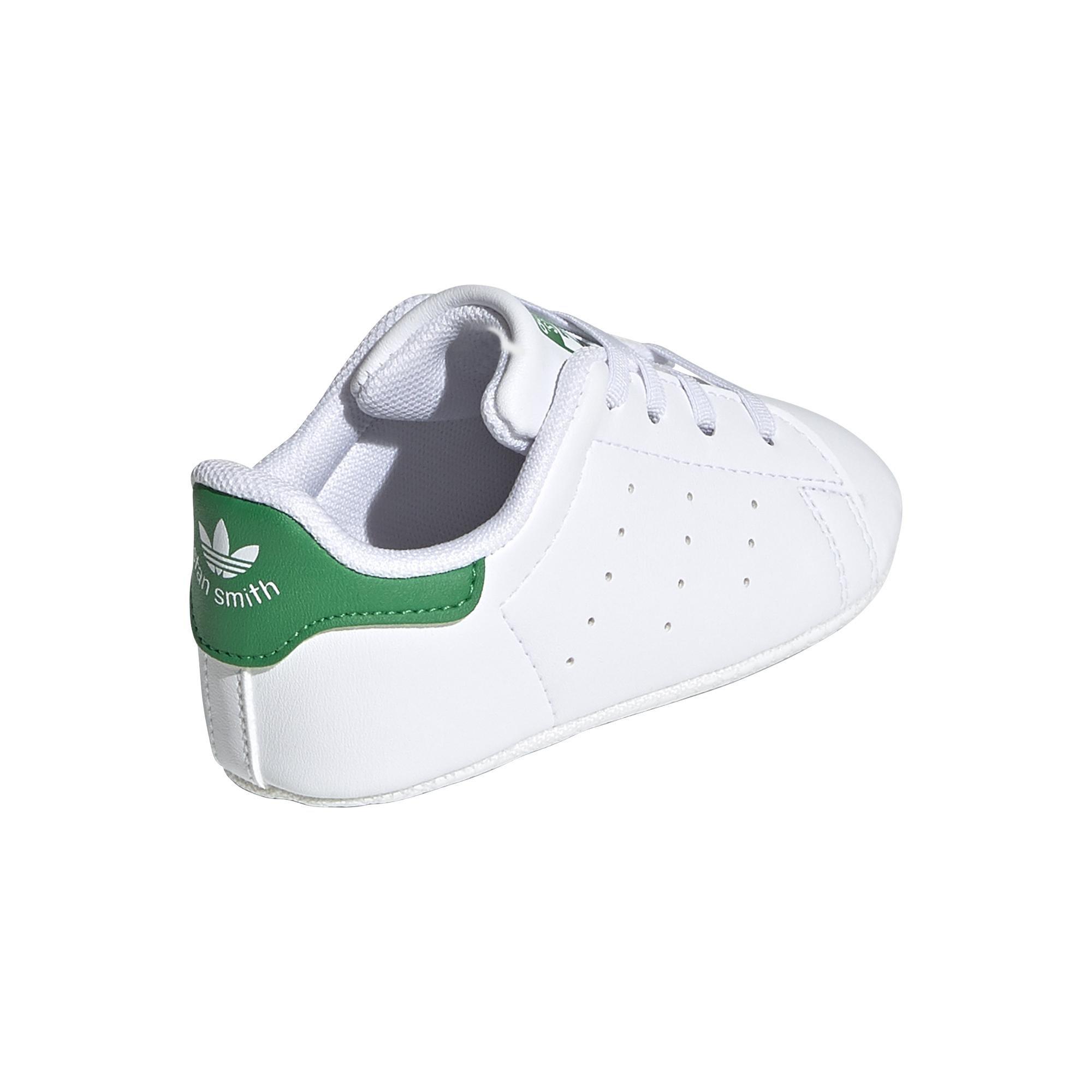 Unisex Kids Stan Smith Crib Shoes, White, A701_ONE, large image number 4