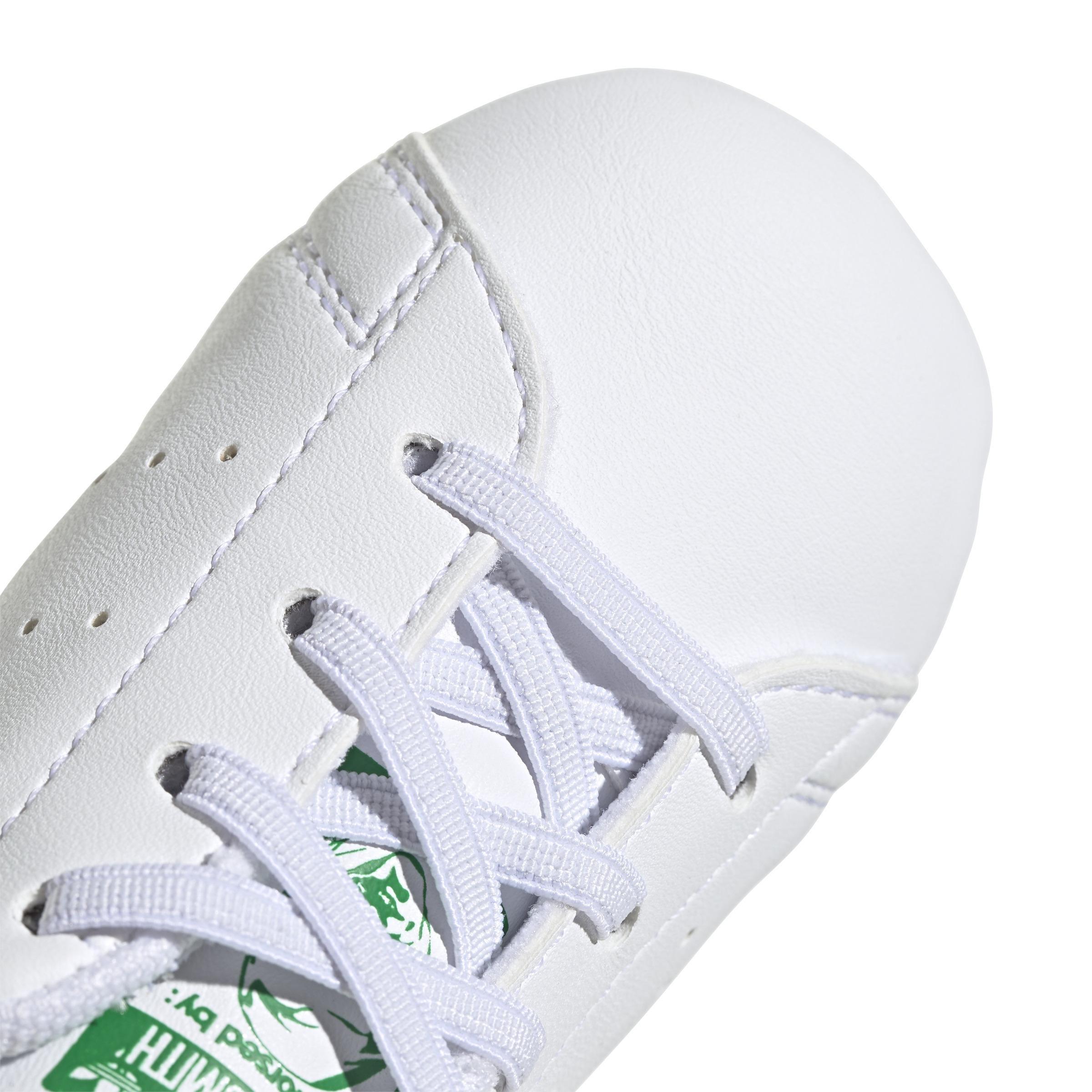 Kids Unisex Stan Smith Crib Shoes, White, A701_ONE, large image number 9