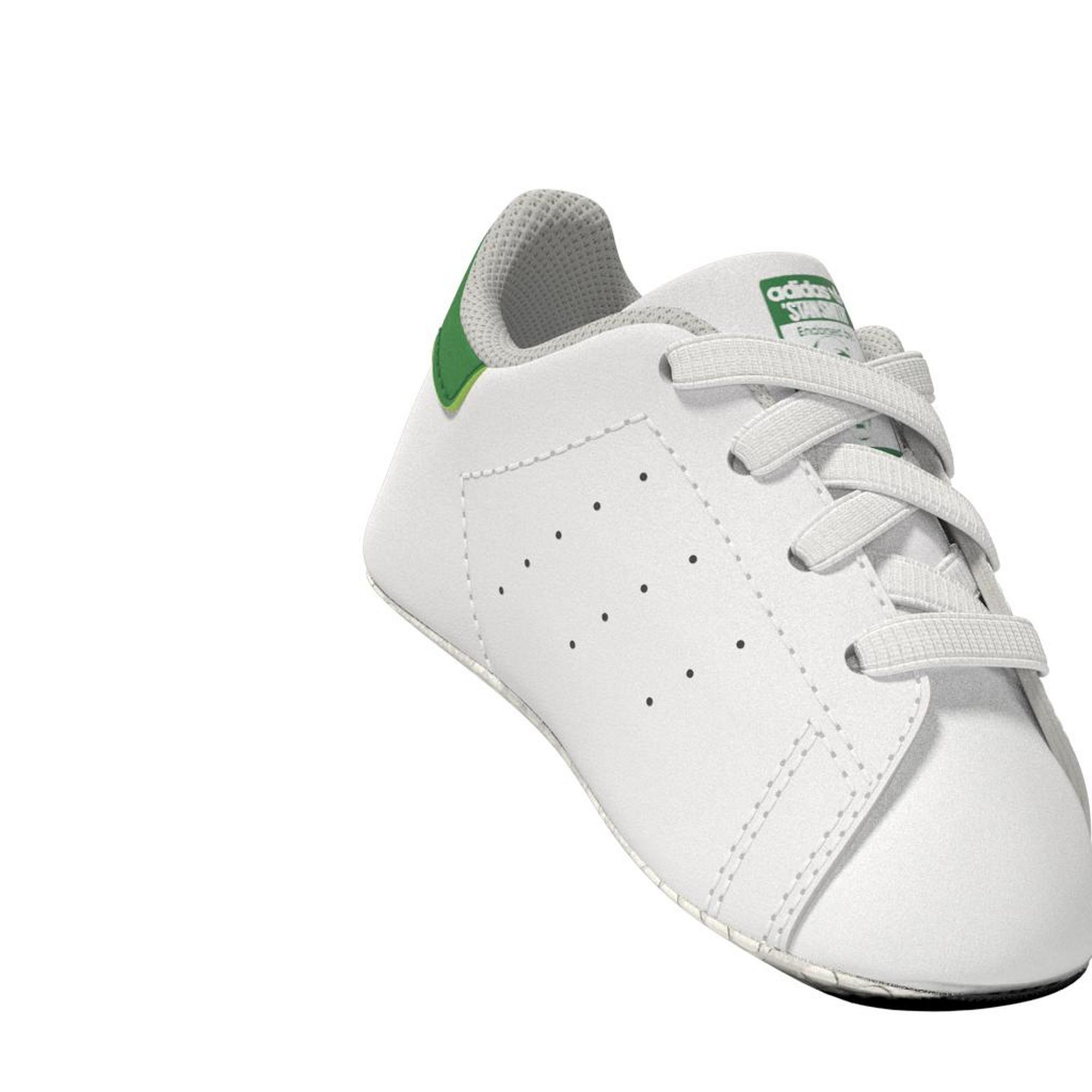 Unisex Kids Stan Smith Crib Shoes, White, A701_ONE, large image number 11