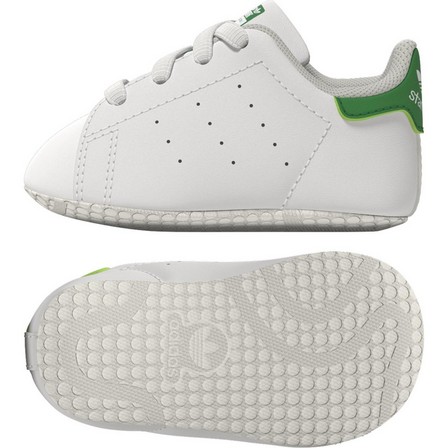 Baby Unisex Stan Smith Crib Shoes, White, A701_ONE, large image number 13