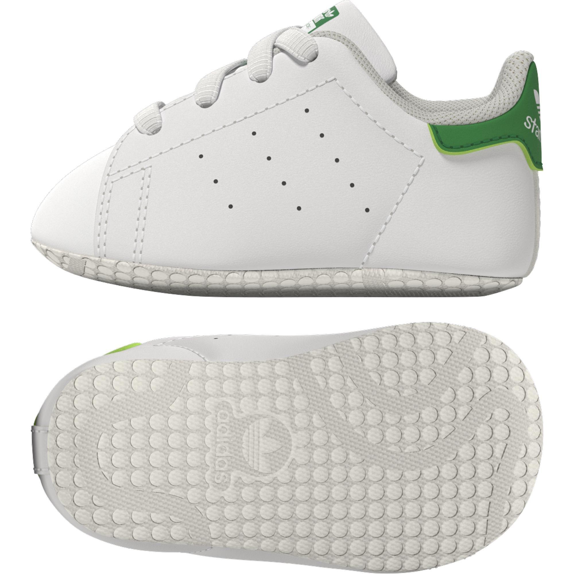 Kids Unisex Stan Smith Crib Shoes, White, A701_ONE, large image number 13