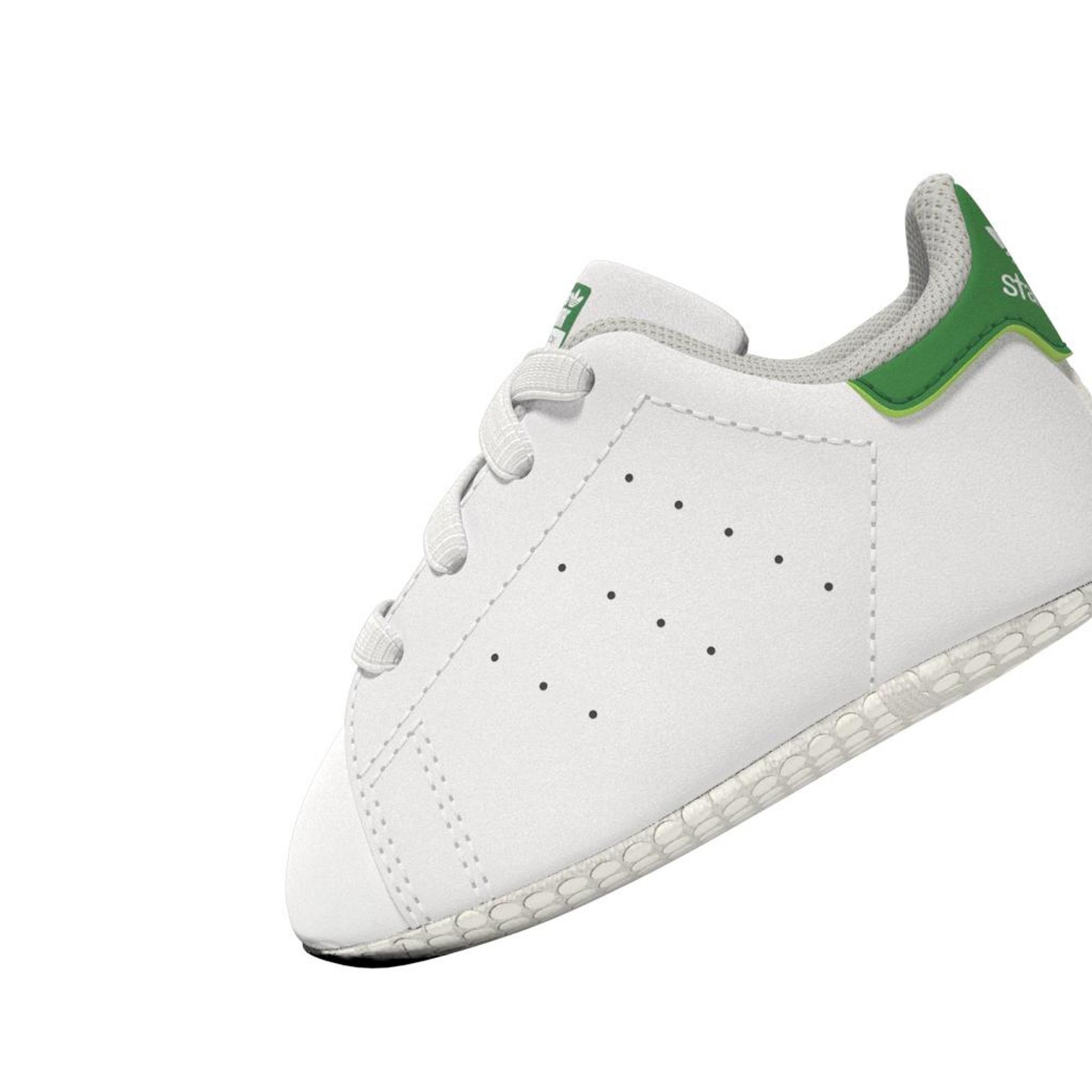 Unisex Kids Stan Smith Crib Shoes, White, A701_ONE, large image number 14