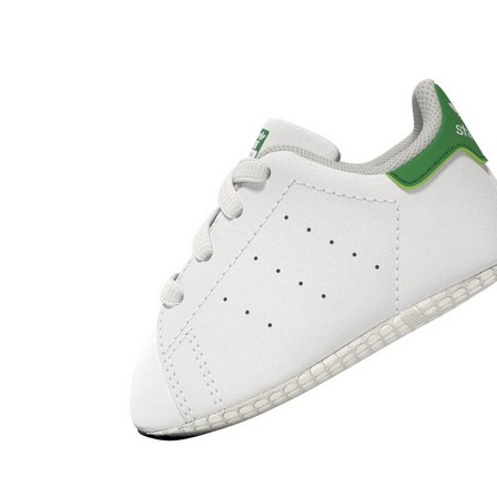 Baby Unisex Stan Smith Crib Shoes, White, A701_ONE, large image number 14