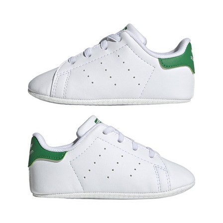 Unisex Kids Stan Smith Crib Shoes , white, A701_ONE, large image number 34