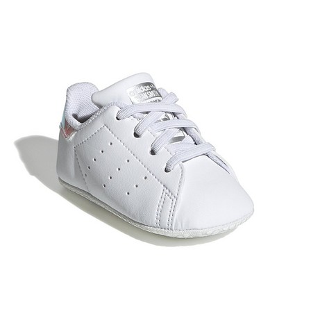 Unisex Kids Stan Smith Crib Shoes , white, A701_ONE, large image number 2
