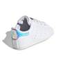 Unisex Kids Stan Smith Crib Silver Metallic Heel Tab Shoes , White, A701_ONE, thumbnail image number 3
