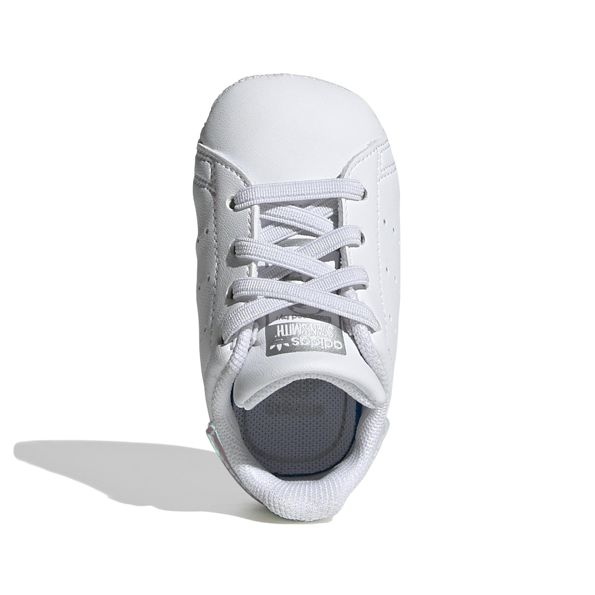 Baby Unisex Stan Smith Crib Shoes, White, A701_ONE, large image number 6