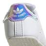 Unisex Kids Stan Smith Crib Silver Metallic Heel Tab Shoes , White, A701_ONE, thumbnail image number 8