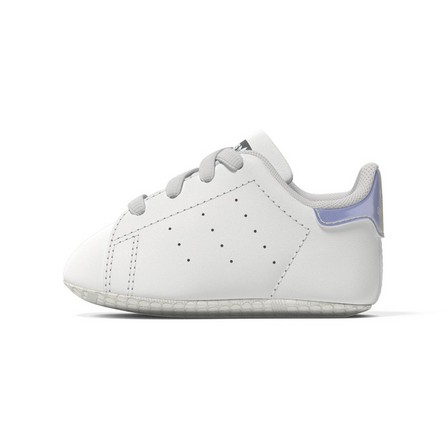 Baby Unisex Stan Smith Crib Shoes, White, A701_ONE, large image number 10