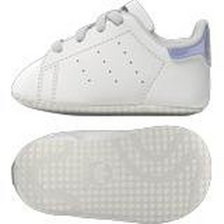 Baby Unisex Stan Smith Crib Shoes, White, A701_ONE, large image number 11