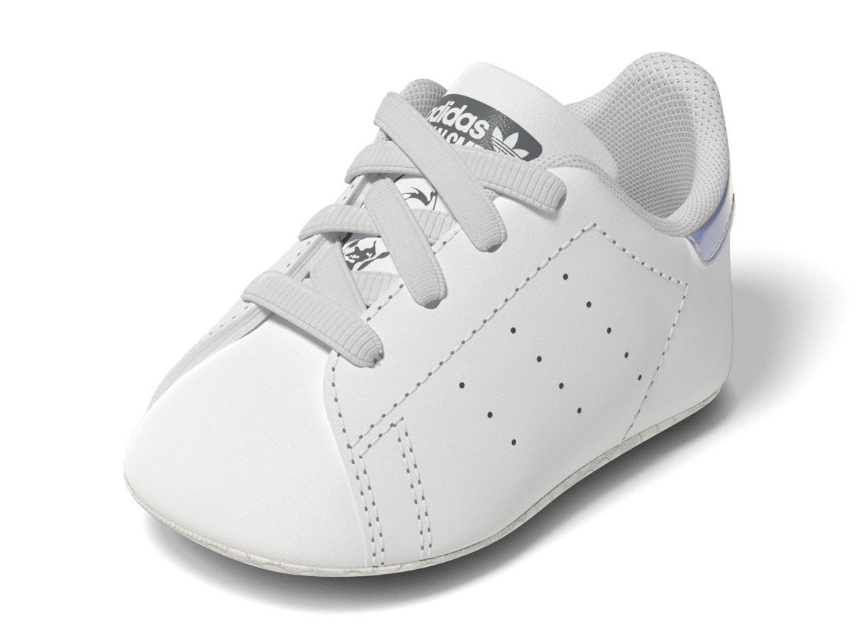 Baby Unisex Stan Smith Crib Shoes, White, A701_ONE, large image number 12