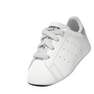 Unisex Kids Stan Smith Crib Silver Metallic Heel Tab Shoes , White, A701_ONE, thumbnail image number 29