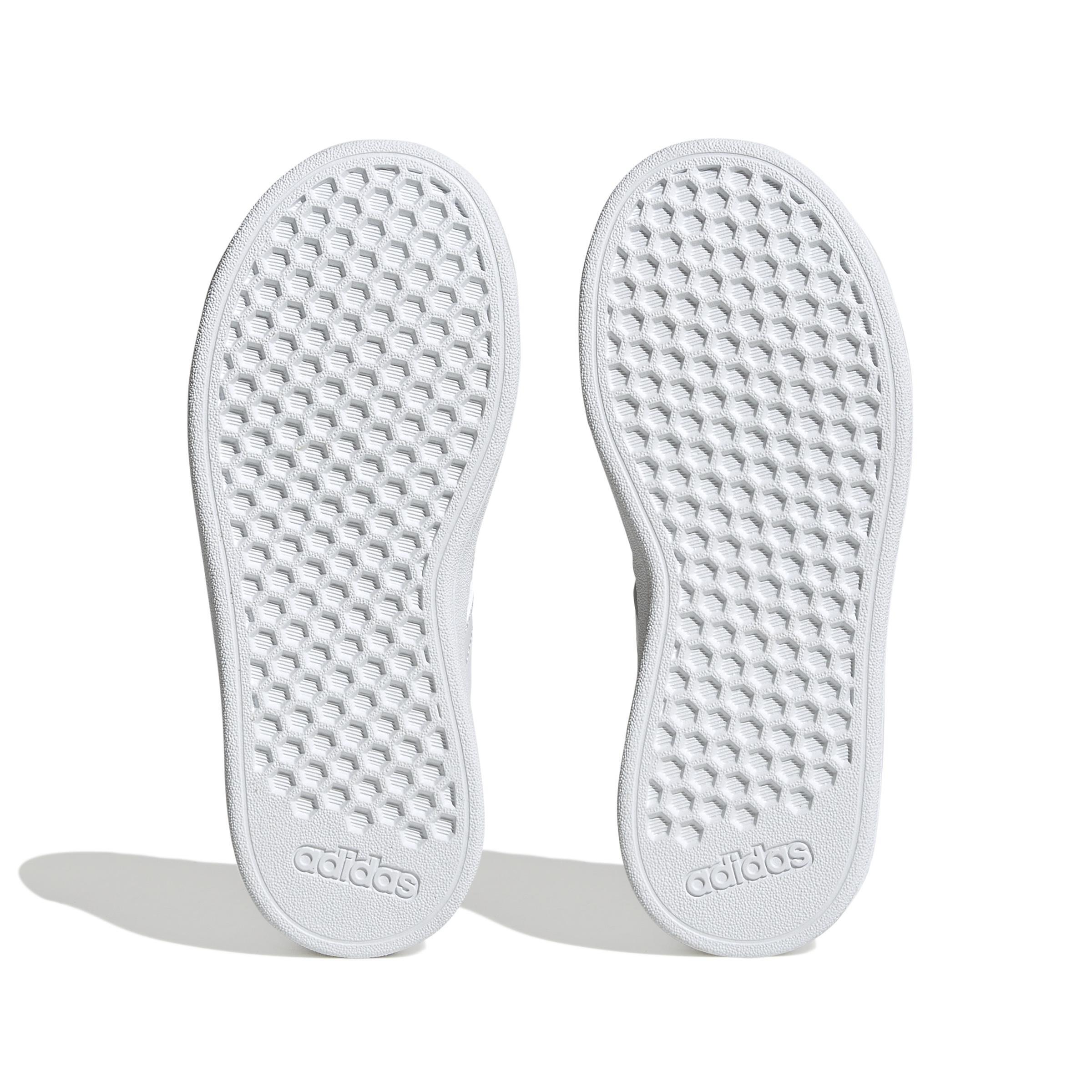 Unisex Kids Grand Court Lifestyle Tennis Lace-Up Shoes, White, , large image number 8