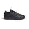 Kids Unisex Grand Court Lifestyle Tennis Lace-Up Shoes, Black, A701_ONE, thumbnail image number 0
