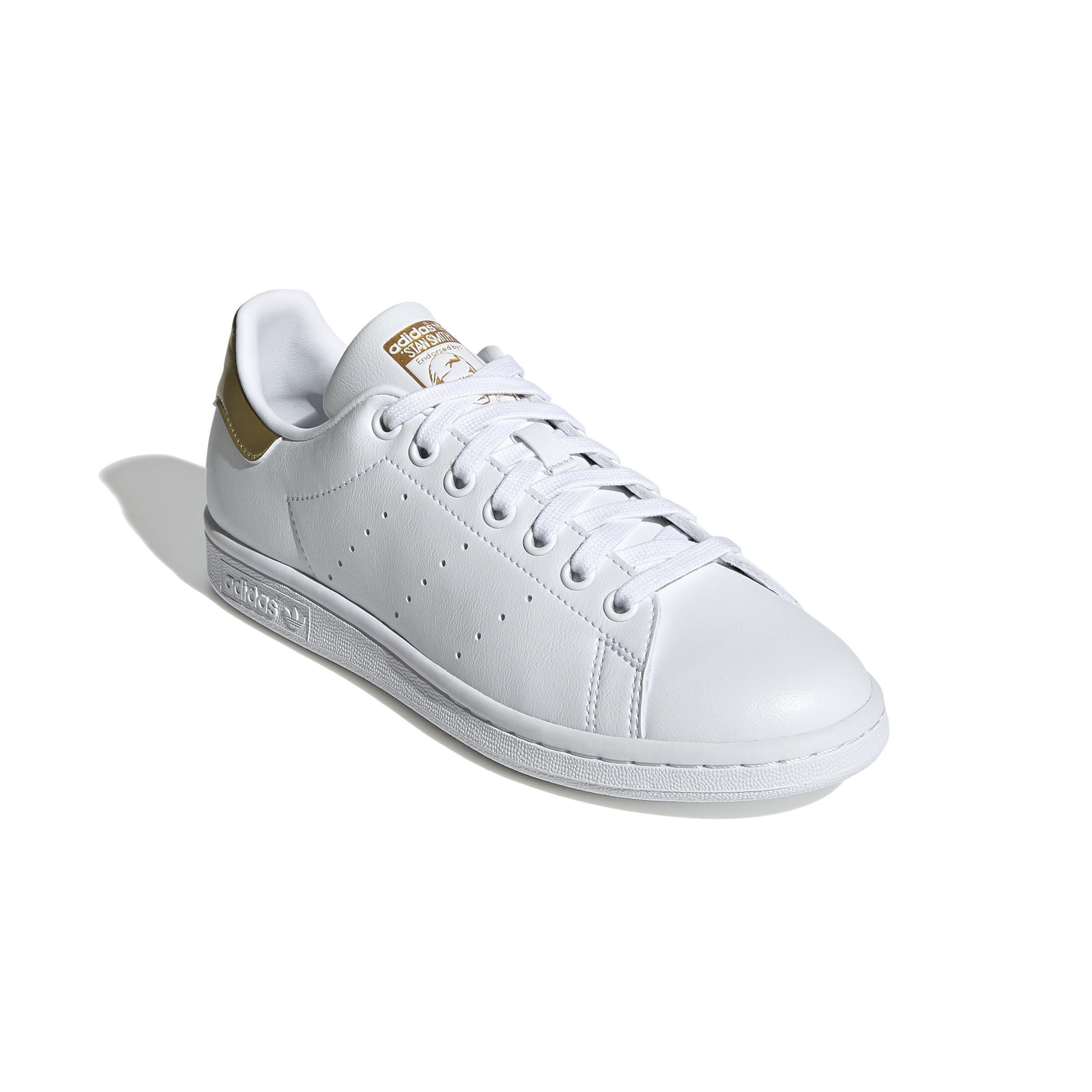 Adidas originals stan smith clearance white with gold metallic