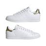 Women Stan Smith Gold Metallic Heel Tab Shoes, White, A701_ONE, thumbnail image number 30
