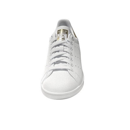 Women Stan Smith Gold Metallic Heel Tab Shoes, White, A701_ONE, large image number 34