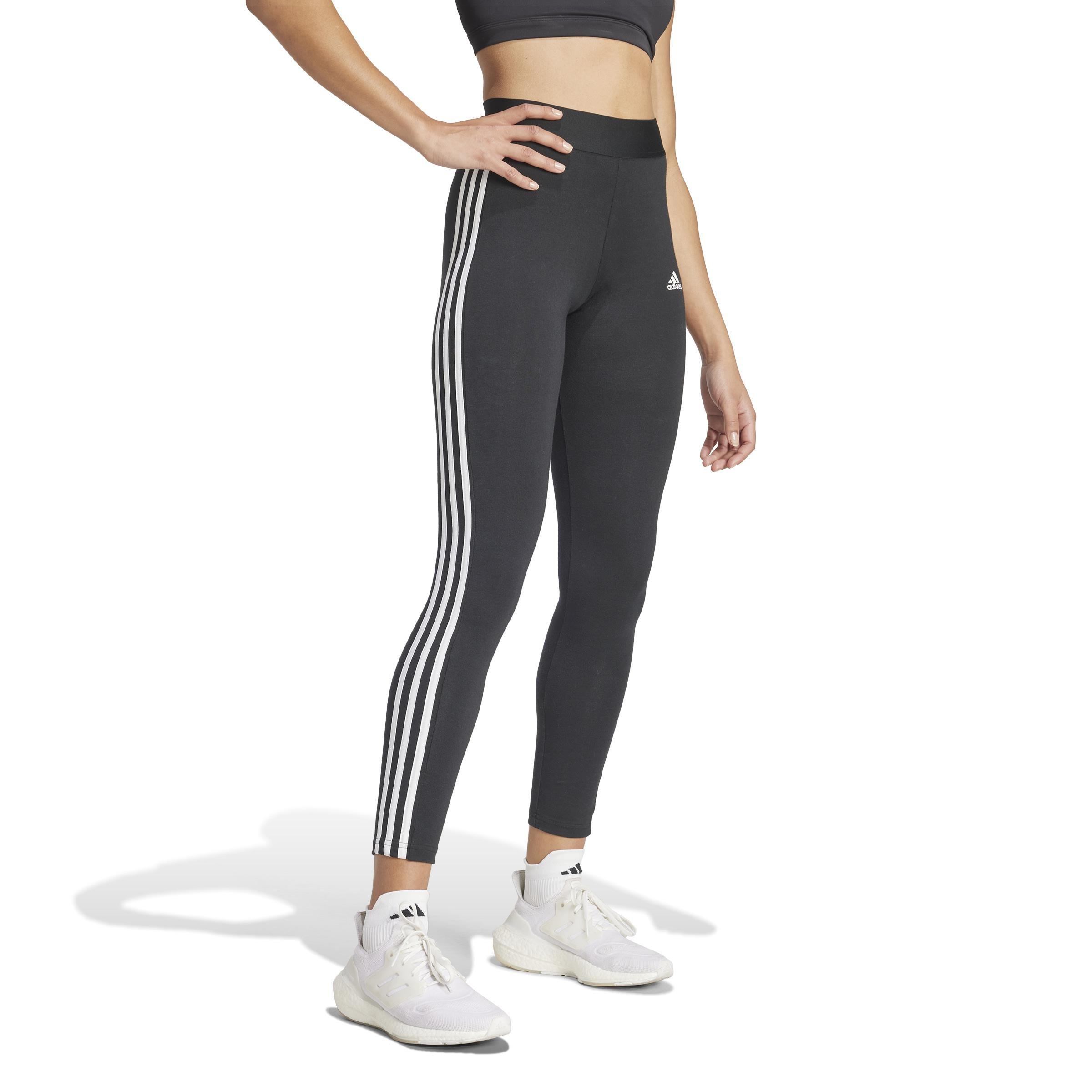 3 Stripes Leggings, Black, A701_ONE, large image number 1