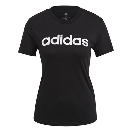 Women Essentials Slim Logo T-Shirt, Black, A701_ONE, large image number 2