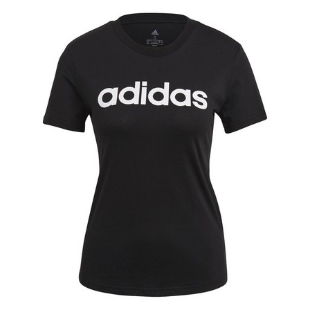 Women Essentials Slim Logo T-Shirt, Black, A701_ONE, large image number 4