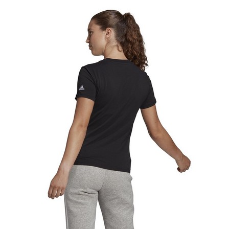 Women Essentials Slim Logo T-Shirt, Black, A701_ONE, large image number 10