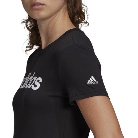 Women Essentials Slim Logo T-Shirt, Black, A701_ONE, large image number 11