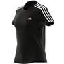 Women Essentials Slim 3-Stripes T-Shirt, Black, A701_ONE, thumbnail image number 24