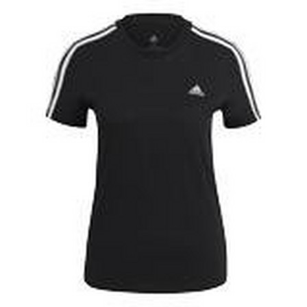 Women Essentials Slim 3-Stripes T-Shirt, Black, A701_ONE, large image number 31