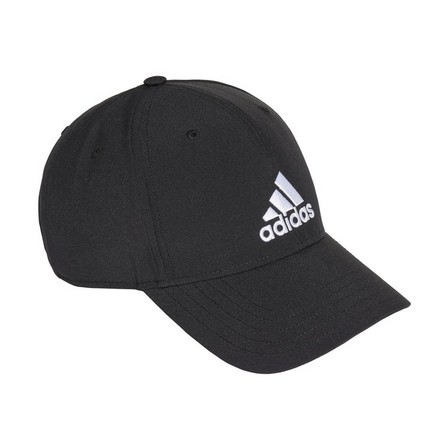 Unisex Lightweight Embroidered Baseball Cap, Black, A701_ONE, large image number 1