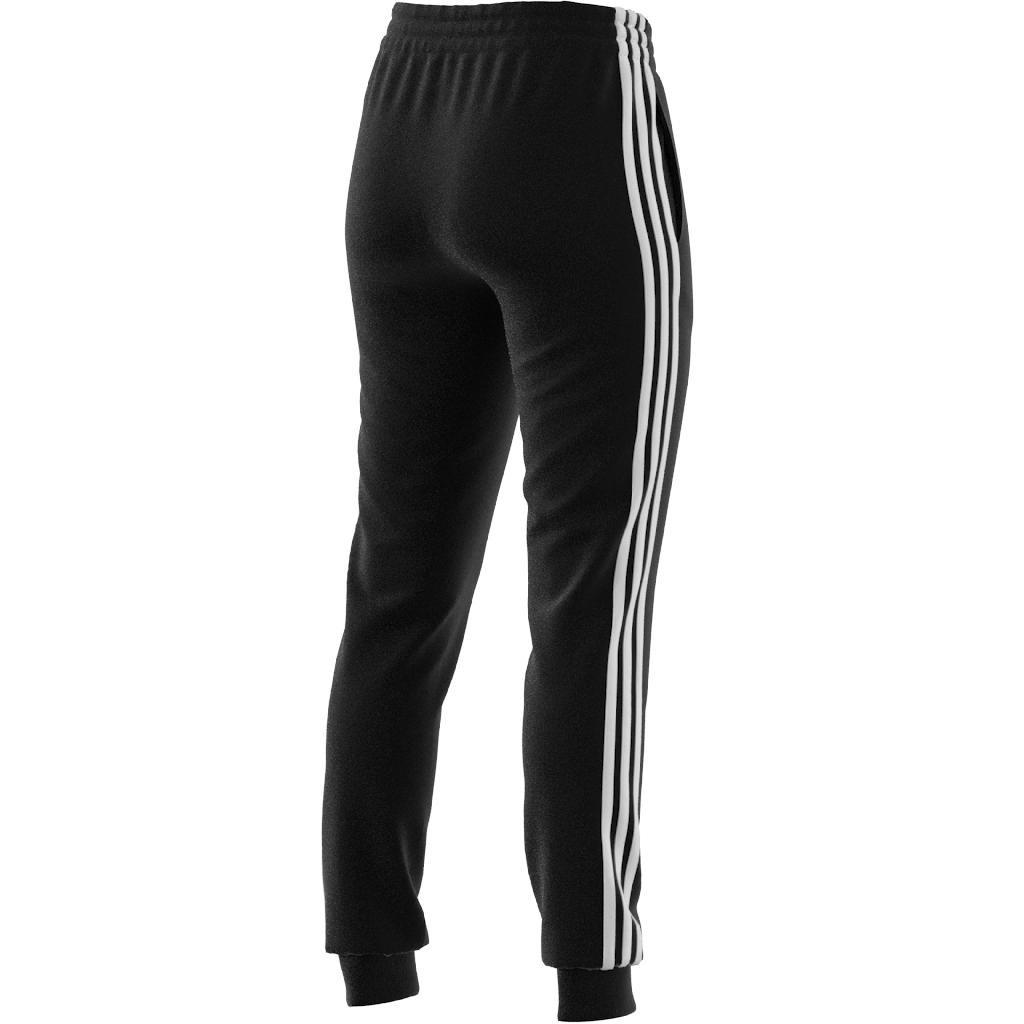 adidas - Women Essentials Single Jersey 3-Stripes Joggers, Black