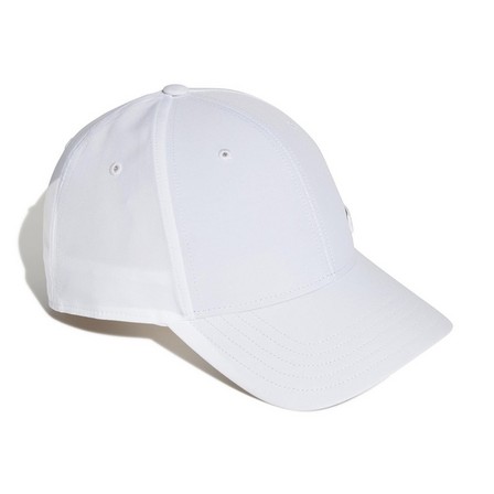 Lightweight Metal Badge Baseball Cap white Unisex Adult, A701_ONE, large image number 3