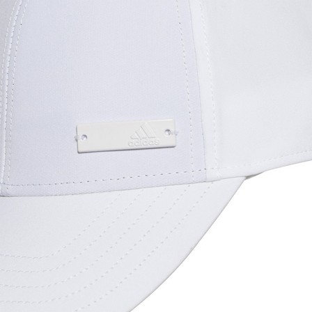 Lightweight Metal Badge Baseball Cap white Unisex Adult, A701_ONE, large image number 8