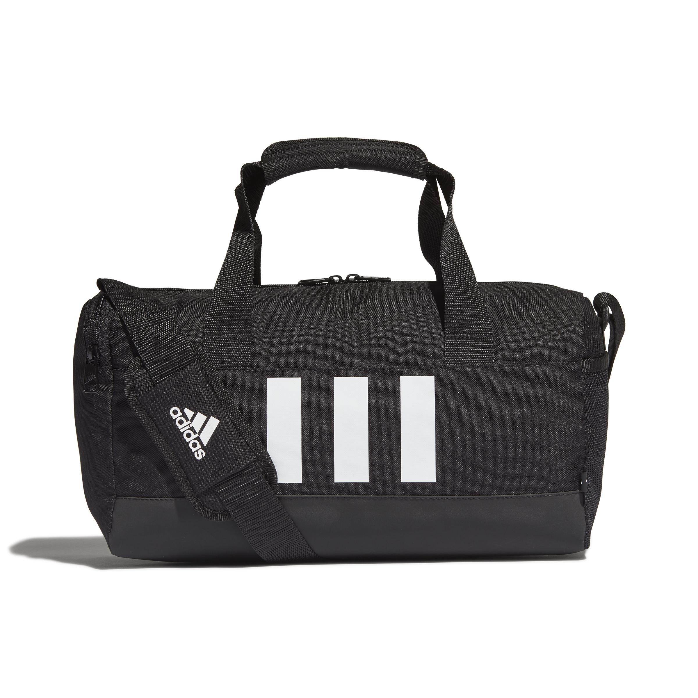 Unisex Extra Small Essentials 3-Stripes Duffel Bag, Black, , large image number 1